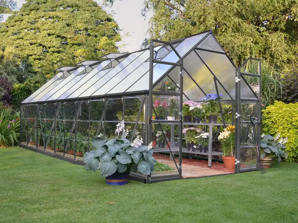 Palram Canopia Tuinkas Balance 244 x 607 cm Antraciet Gereduceerde Prijs