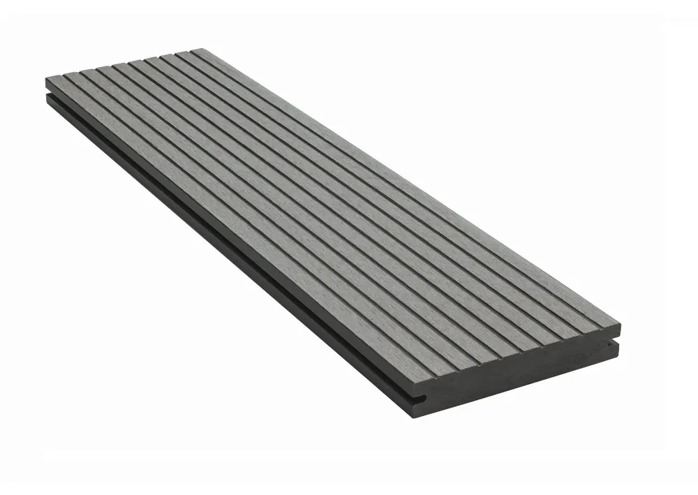 CarpGarant Vlonderplank Composiet Massief Grijs 2.3 x 14 cm - Lengte 400 cm Populair