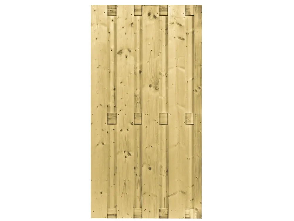 Laatste Kans Vuren Scherm 17-Planks 90 x 180 cm Groen Geïmpregneerd