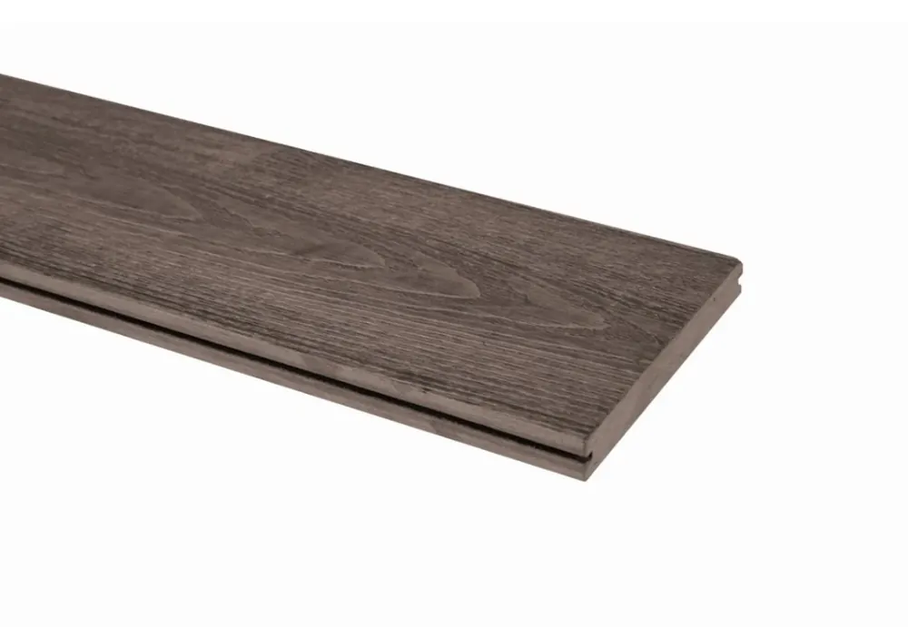 Gecertificeerd CarpGarant Vlonderplank Composiet Vintage Massief Mixed Bruin 1.9 x 13.5 cm - Lengte 500 cm