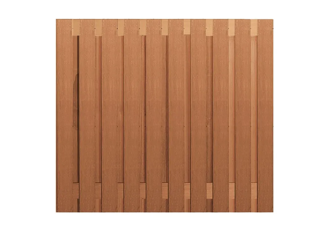 Hardhout Schutting 21-Planks 180 x 180 cm Bestel Nu