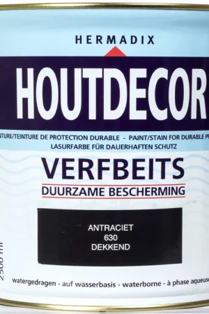Betaalbaar Hermadix Houtdecor 630 Antraciet 2,5 L