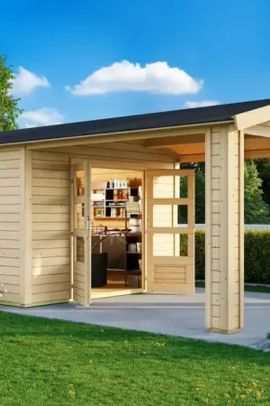 Tuinhuis Theres 3 met Overkapping 484 x 240 cm Weekendaanbieding