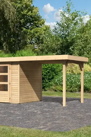 Exclusieve Aanbieding Tuinhuis Askola 3 met overkapping 491 x 238 cm
