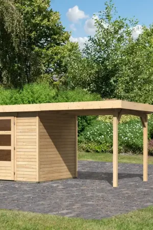 Bestseller Tuinhuis Askola 4 met Overkapping 554 x 238 cm