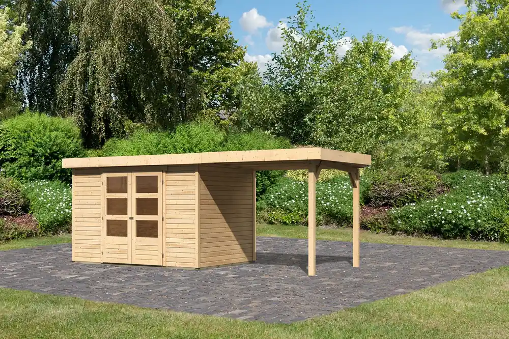 Bestseller Tuinhuis Askola 4 met Overkapping 554 x 238 cm