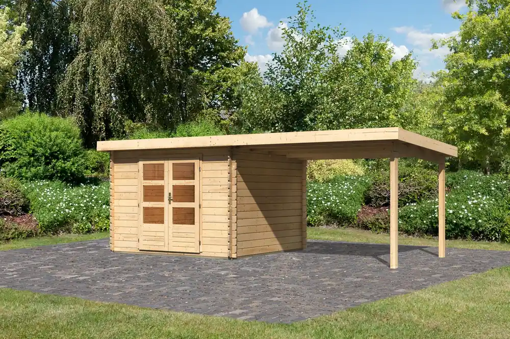 Tuinhuis Bastrup 5 met Overkapping 614,5 x 333 cm Speciale Aanbieding