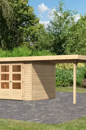 Nieuw Tuinhuis Askola 3.5 met Overkapping 491 x 262 cm