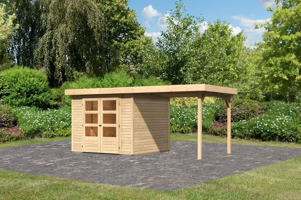 Nieuw Tuinhuis Askola 3.5 met Overkapping 491 x 262 cm