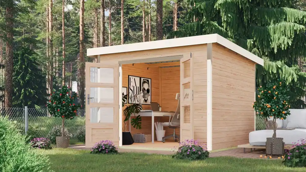 Tuinhuis Pluto A Blank-Wit 271 x 271 cm Beperkt Aanbod