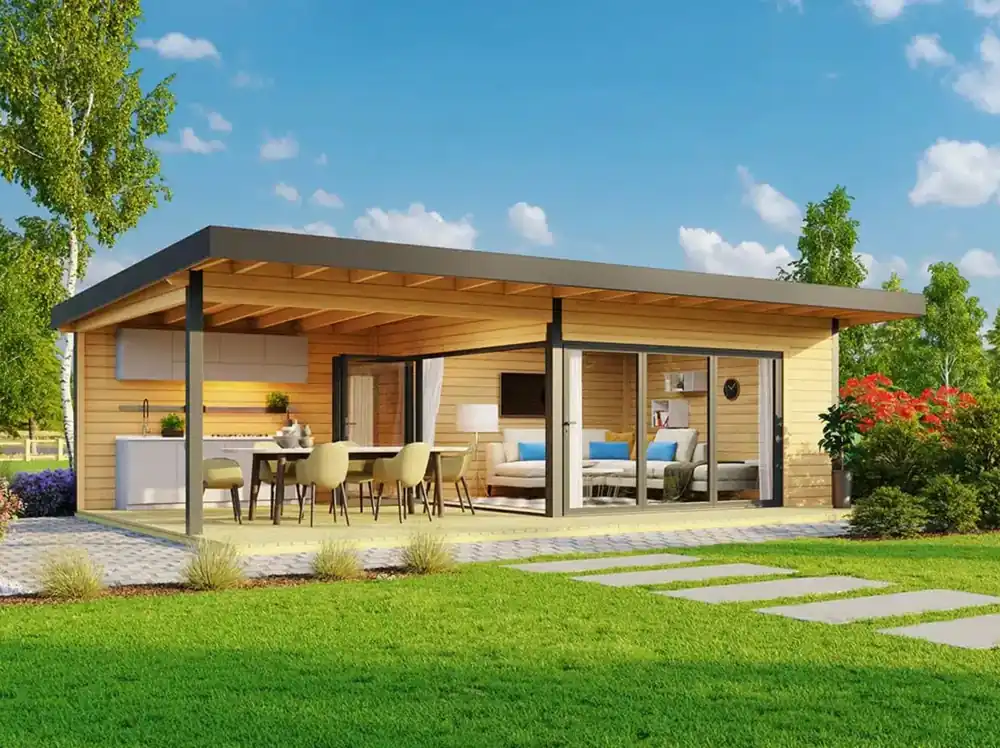 Merkproduct Tuinkantoor Domeo 10 850 x 450 cm