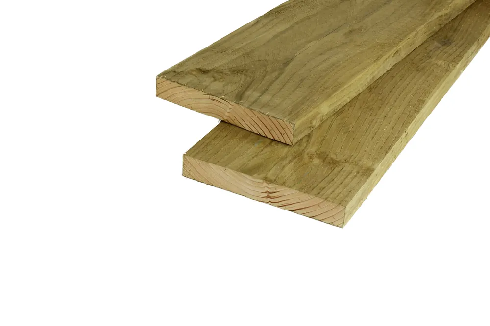 Finale Uitverkoop Douglas Steigerplank 3.2 x 20 cm (32 x 200 mm) Fijnbezaagd Geïmpregneerd - Lengte 300 cm