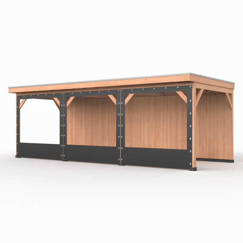Lage Prijs Verandazeil Overkapping Wand Antraciet - Lengte 750 cm