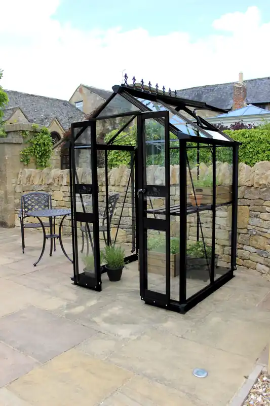 Royal Well Tuinkas Birdlip 44 148 x 132 cm Zwart Veiligheidsglas Express Levering