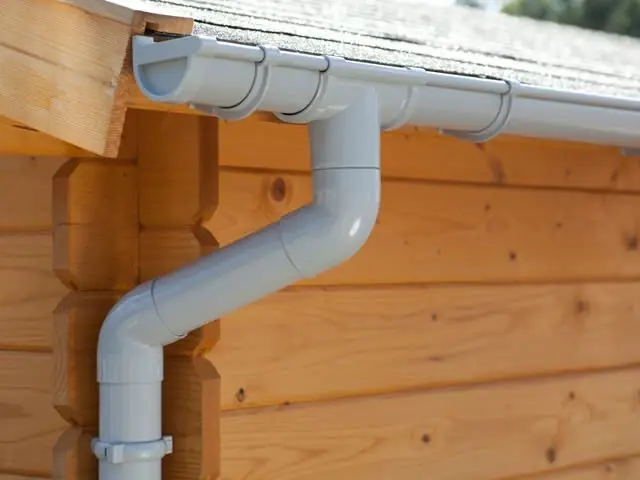 PVC Dakgoot Zadeldak GD16 Grijs Verlengstuk - Lengte 175 cm Meest Verkocht
