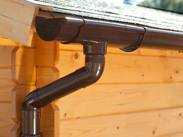 PVC Dakgoot Zadeldak E100 Bruin Verlengstuk - Lengte 175 cm Koopje