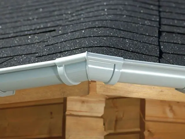 Hete Deal PVC Dakgoot Achthoekig GD16 Grijs 14-19.25 m
