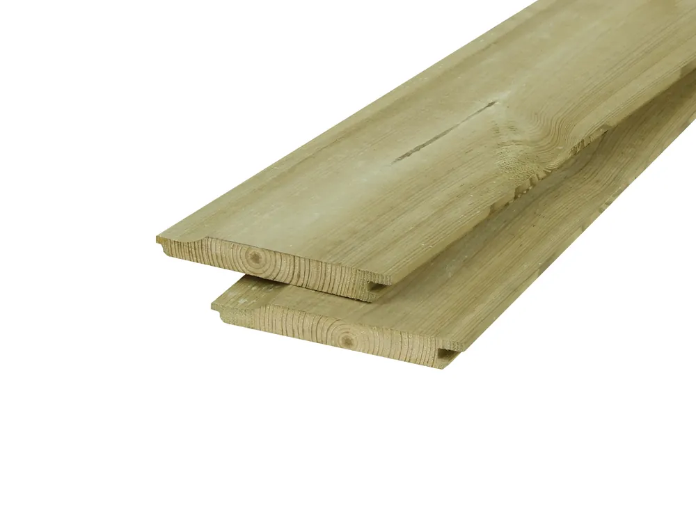 Fabrieksprijs Grenen Enkel Rabat 1.8 x 14.5 cm (18 x 145 mm) Geschaafd Geïmpregneerd - Lengte 500 cm