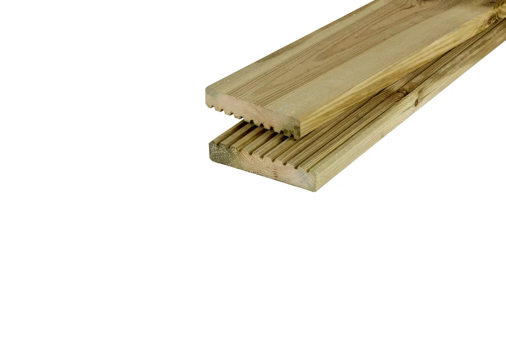 Merkproduct Grenen Vlonderplank 2.8 x 14.5 cm (28 x 145 mm) Groen Geïmpregneerd - Lengte 500 cm