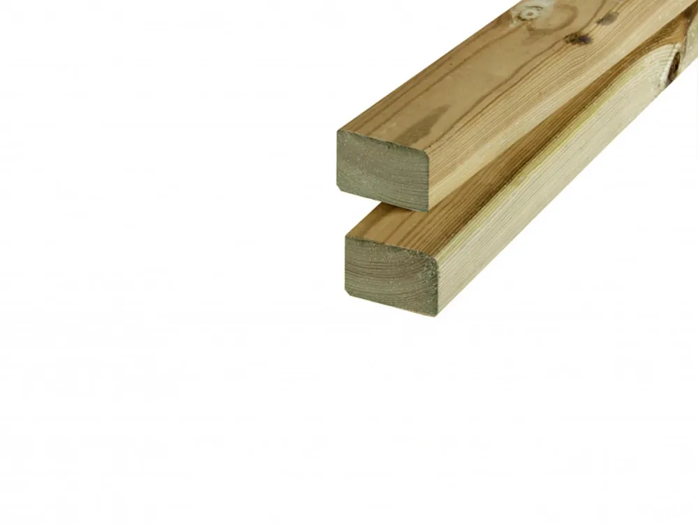 Gecertificeerd Grenen Regel 3.4 x 4.5 cm (34 x 45 mm) Geschaafd Geïmpregneerd - Lengte 180 cm