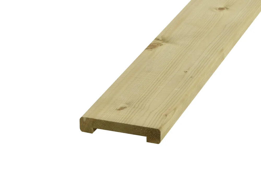 Vuren Afdeklat met Sponning 1.9 x 7 cm (19 x 70 mm) Groen Geïmpregneerd - Lengte 181.5 cm Beste Prijs