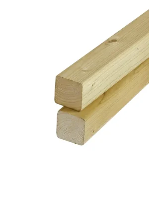 Vuren Regel 4.5 x 4.5 cm (45 x 45 mm) Geschaafd Geïmpregneerd - Lengte 300 cm Actieprijs