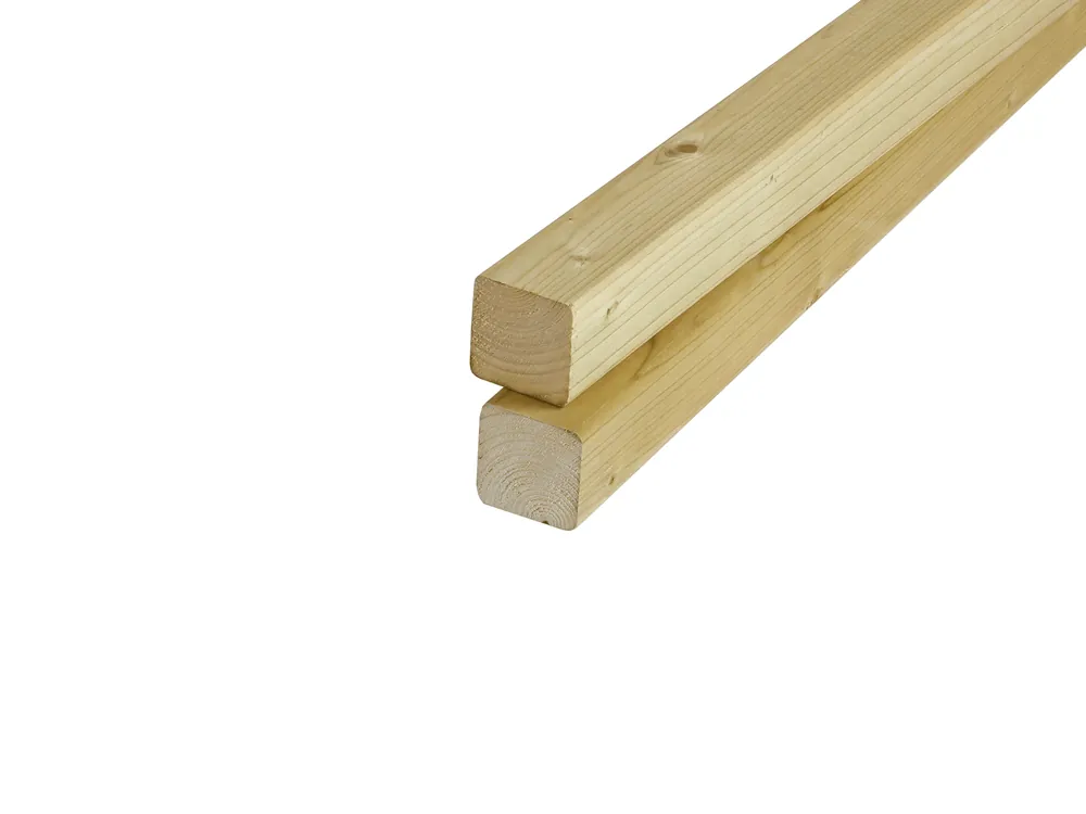 Vuren Regel 4.5 x 4.5 cm (45 x 45 mm) Geschaafd Geïmpregneerd - Lengte 300 cm Actieprijs