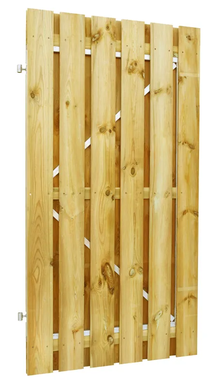 Meest Verkocht Grenen Poortdeur op Stalen Frame 100 x 180 cm