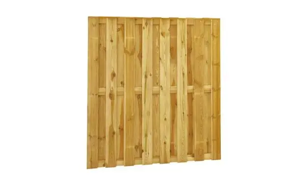 Tijdelijk Beschikbaar Grenen Schutting - 18-Planks - 80 x 180 cm - Groen Geeïmpregneerd
