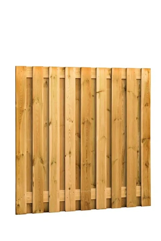 Alleen Vandaag Grenen Schutting 19-planks 180 x 180 cm Groen Geïmpregneerd Geschaafd