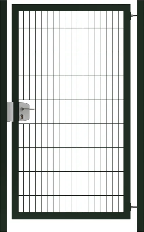 Dagaanbieding Hillfence Premium Enkele Poort Diepzwart RAL9005 100 cm