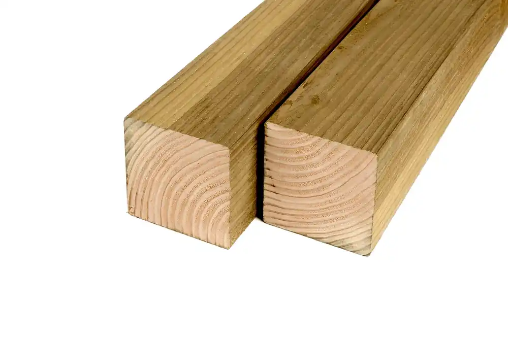 Douglas Paal 14 x 14 cm (140 x 140 mm) Geschaafd Geïmpregneerd - Lengte 300 cm Exclusieve Aanbieding