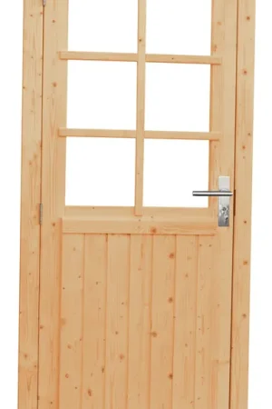 Vuren Glasdeur 6-ruits Linksdraaiend 90 x 201 cm Seizoensaanbieding
