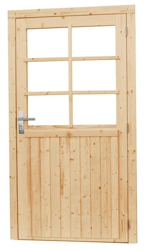 Vuren Glasdeur 6-Ruits Rechtsdraaiend 112 x 201 cm Veilige Betaling