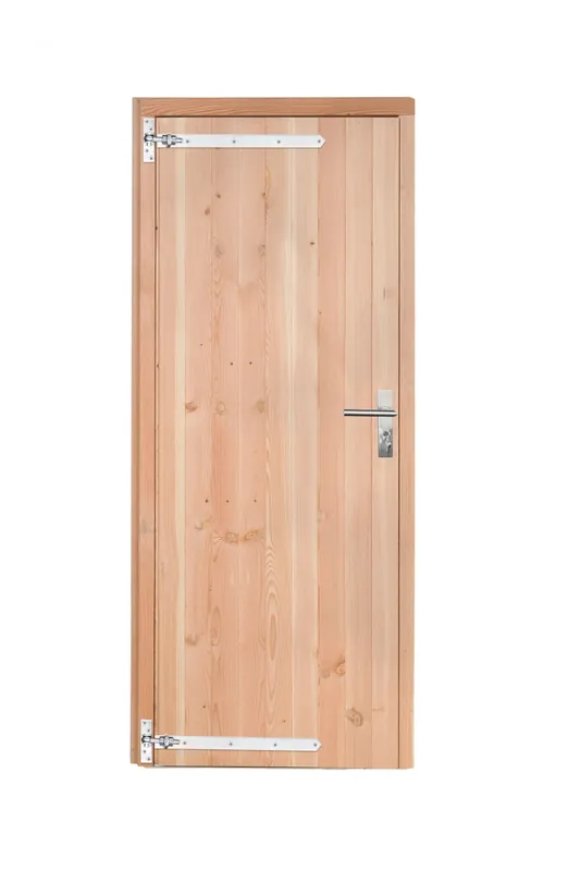 Douglas Enkele Deur Dicht - 90 x 201 cm - Kleurloos Geimpregneerd - Linksdraaiend Direct Beschikbaar