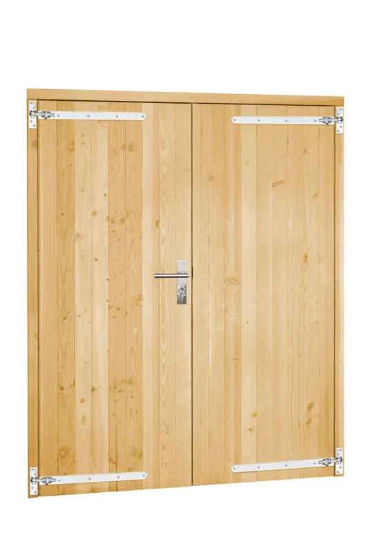 Vuren Dubbele Deur 168 x 201 cm (1680 x 2010 mm) Op = Op