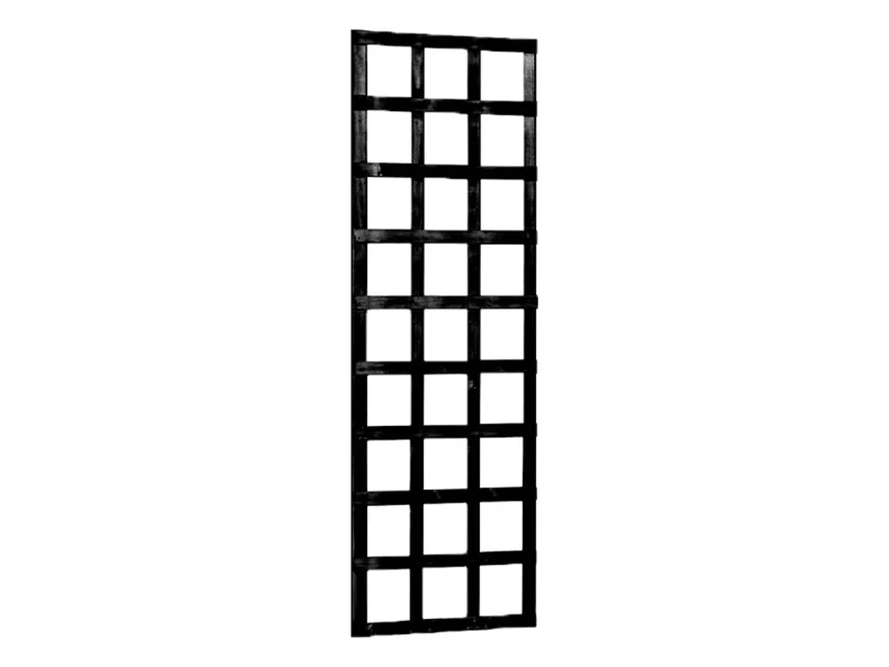 Actieprijs Grenen Trellisscherm Zwart - 60 x 180 cm