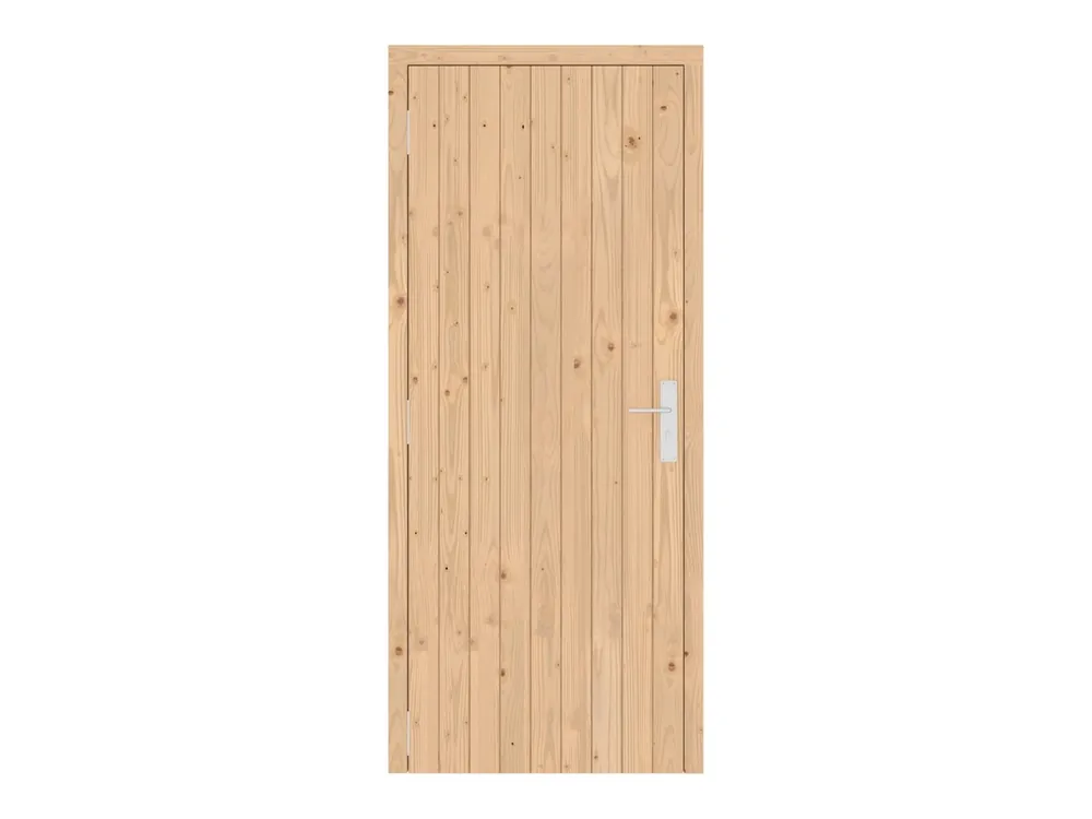 Vuren Enkele Deur Dicht Links-Draaiend 90 x 207 cm Alleen Vandaag
