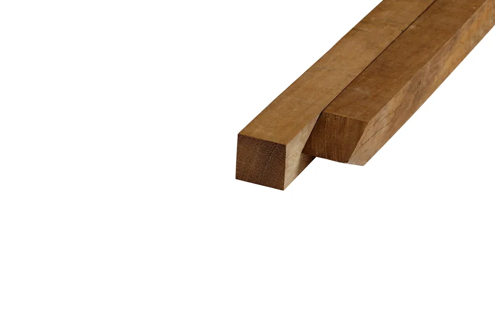 Hardhout Azobe Paal 4 x 4 cm (40 x 40 mm) Fijnbezaagd - Lengte 100 cm Voordeelprijs