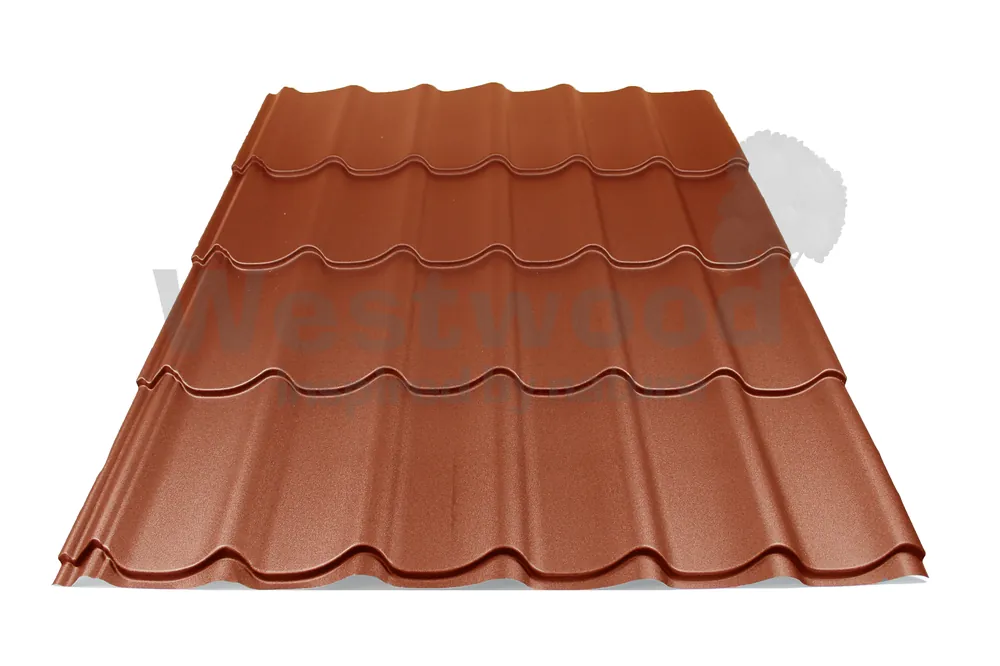Direct Verzonden ArcelorMittal Dakpanplaat Luna Mat Terracotta - Lengte 165 cm