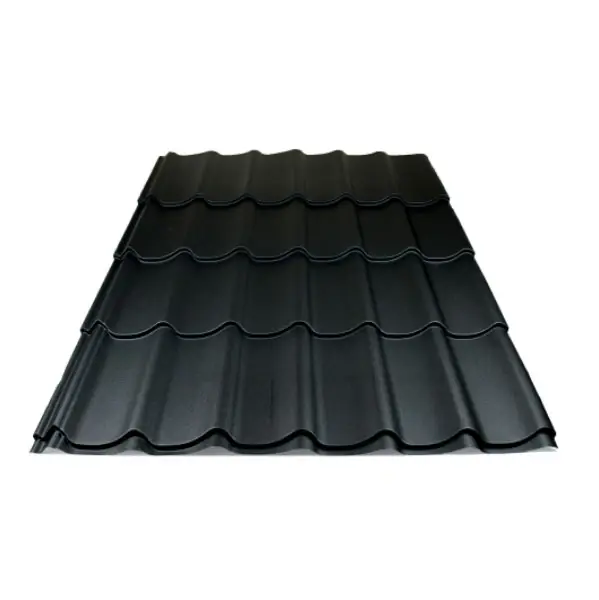 ArcelorMittal Dakpanplaat Luna Mat Zwart - Lengte 225 cm Op = Op