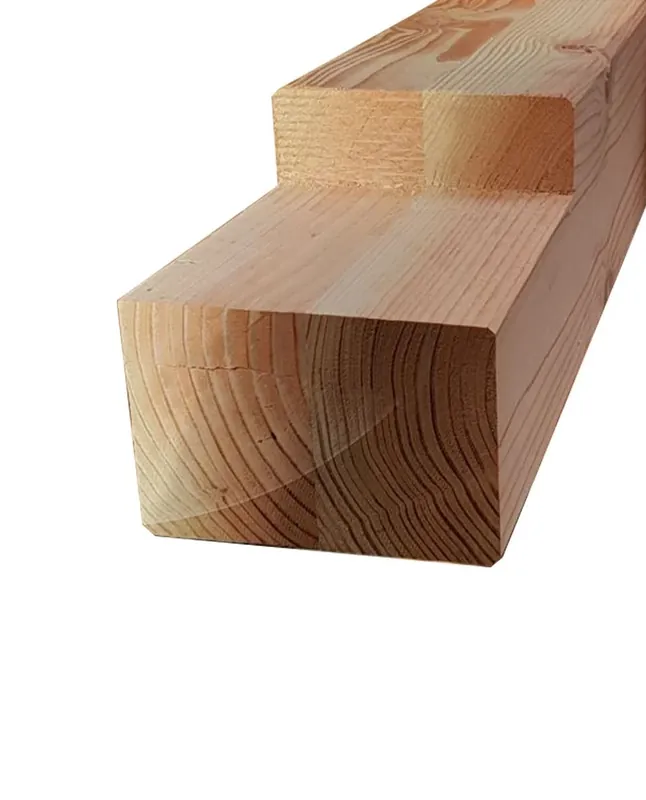 Douglas Tussenpaal 12 x 12 cm (120 x 120 mm) Geschaafd met Inkeping - Lengte 240 cm Rechtstreeks Van De Fabrikant