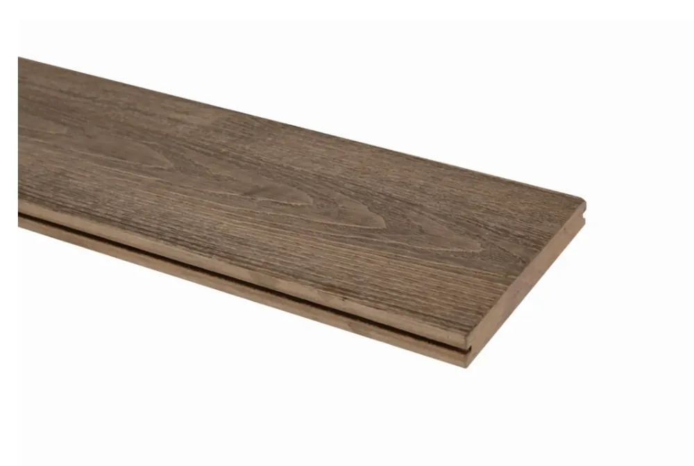 CarpGarant Vlonderplank Composiet Vintage Massief Noot Bruin 1.9 x 13.5 cm - Lengte 500 cm Gecertificeerd