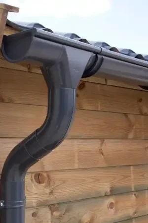 Zinken Dakgoot Zadeldak Type 110 Antraciet Verlengsset 170 cm Nieuw