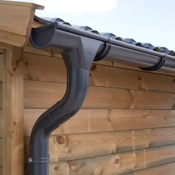 Zinken Dakgoot Zadeldak Type 110 Antraciet Verlengsset 170 cm Nieuw