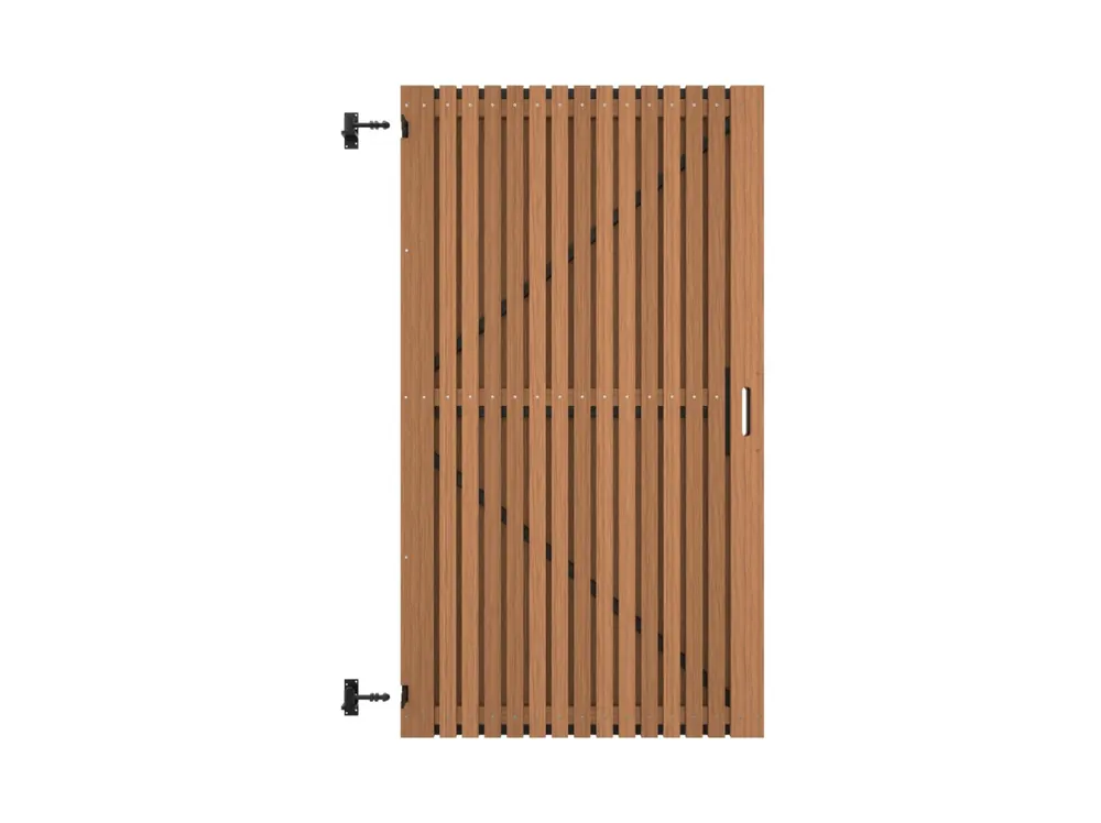 Poortdeur Thermowood Ayous Rhombus Verticaal 100 x 180 cm Express Levering