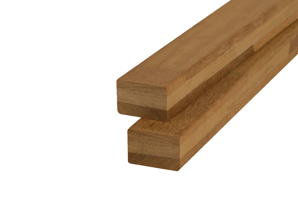 Direct Beschikbaar Hardhout Bankirai Regel 4 x 6 cm (40 x 60 mm) Gelamineerd - Lengte 290 cm