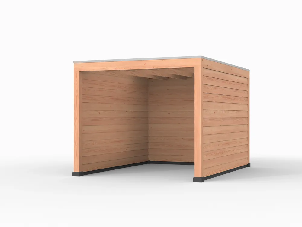 Douglas overkapping, 300 x 400, met achterwand en twee zijwanden, Westwood Elegant Speciale Aanbieding