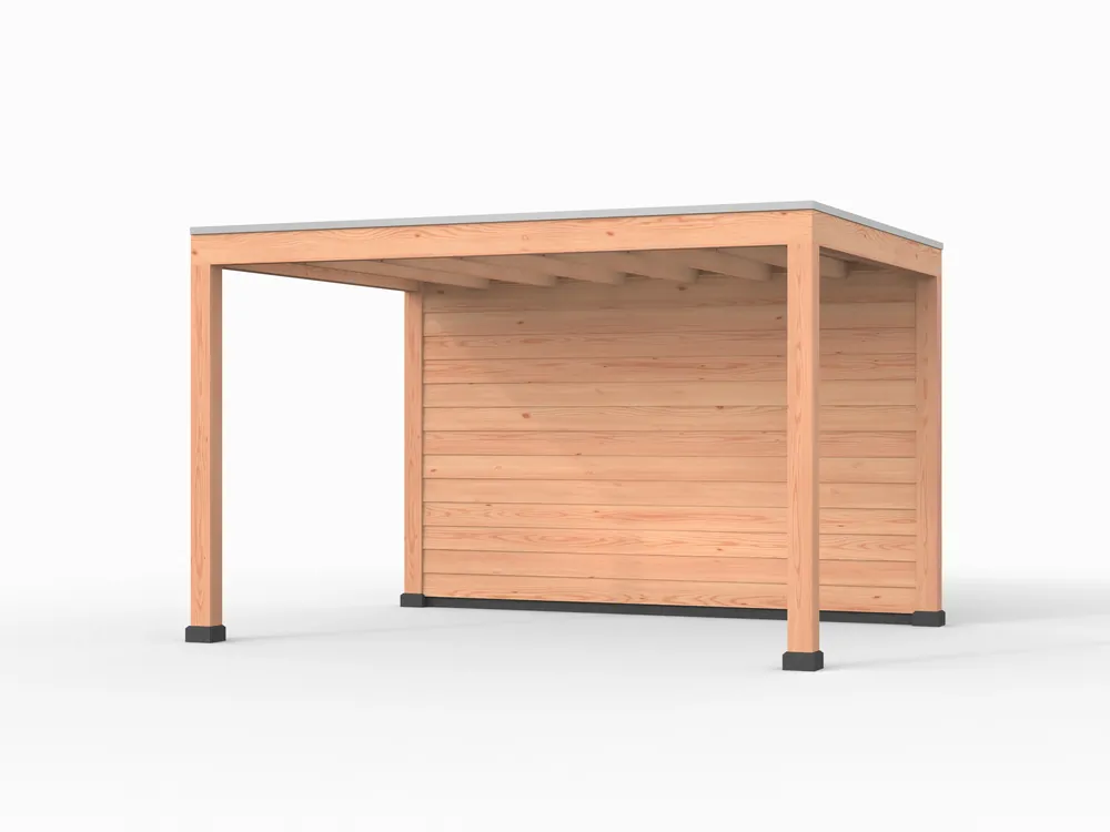 Rechtstreeks Van De Fabrikant Douglas overkapping, 400 x 300, met achterwand, Westwood Elegant