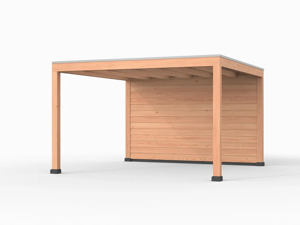 Douglas overkapping, 400 x 400, met achterwand, Westwood Elegant Shop Nu